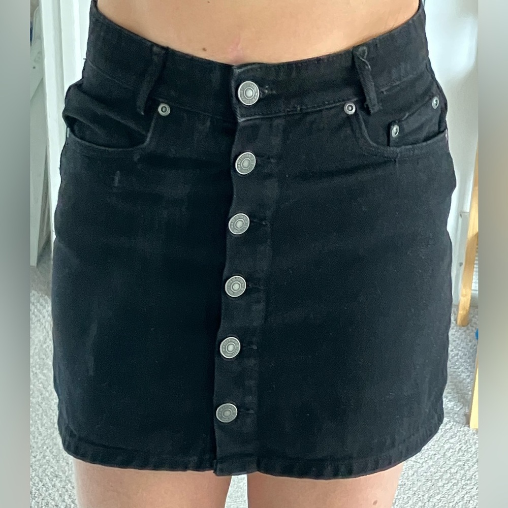 Bluenotes Black Mini Pencil Skirt Casual